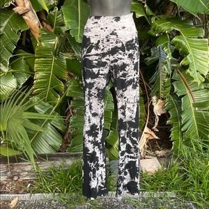 Urban X tie-dye boot, cut or flare knit pants